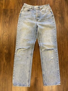 Denim Forum high rise loose jeans